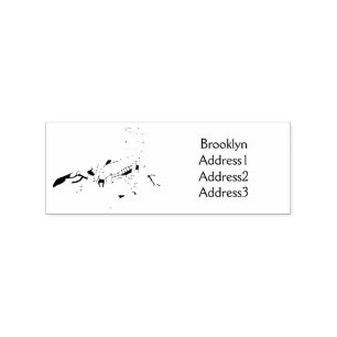 Schwarz-hungriges Skorpion Cartoon Illustration Gummistempel