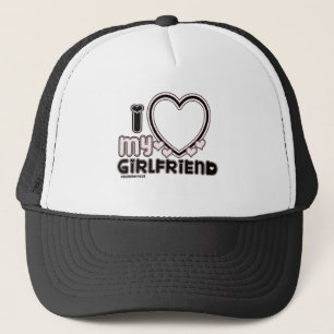 schwarz i luv 1 truckerkappe