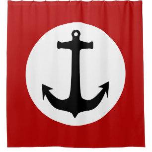 Schwarz + Ihr Hintergrund und Ihre Ideen Duschvorhang