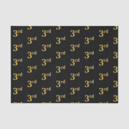 Schwarz, Imitate Gold 3. (3.) Event Tissue Paper Seidenpapier