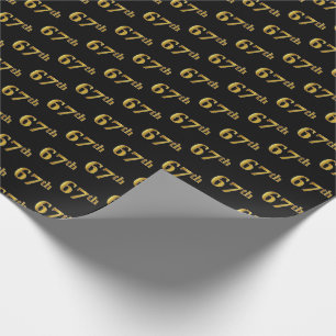 Schwarz, Imitate Gold 67. (Siebenundsechzigste) Ve Geschenkpapier