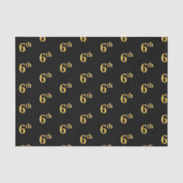 Schwarz, Imitate Gold 6. (6.) Event Tissue Paper Seidenpapier