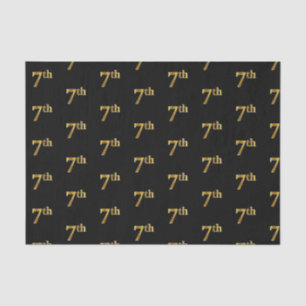 Schwarz, Imitate Gold 7. (7.) Event Tissue Paper Seidenpapier