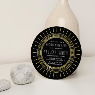 Schwarz & Imitate Goldenes Paradies für Kletterhex Einladung