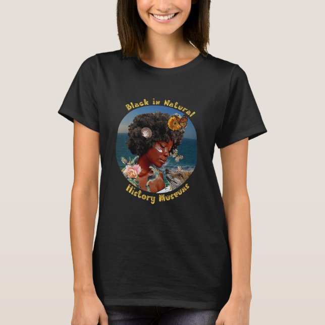 Schwarz in Naturgeschichte Museen T - Shirt (Vorderseite)