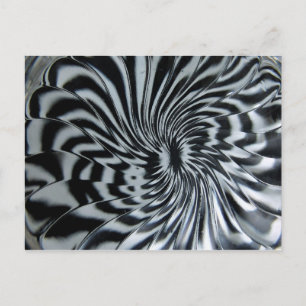 Schwarz in Weiß Postkarte