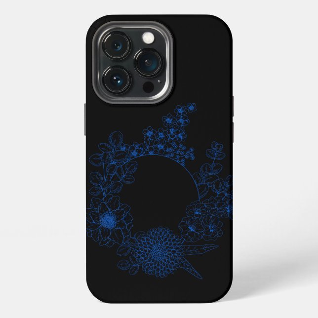 Schwarz iPhone 13 Pro Hülle (Hinten)