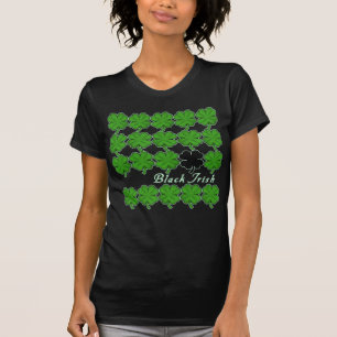 Schwarz-Iren mit Losen Kleeblättern T-Shirt