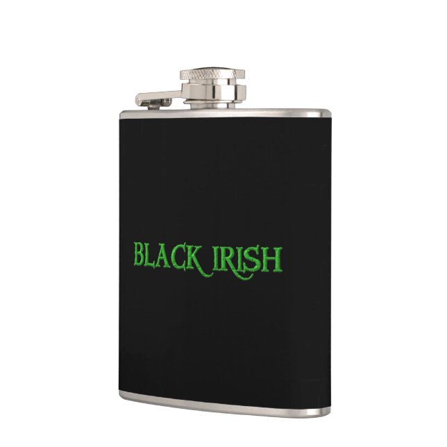 Schwarz-Irische Wickelflasche Flachmann (Links)