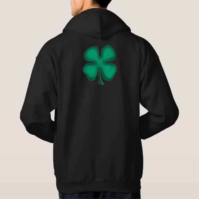Schwarz-Irisches Sweatshirt zurück (Rückseite)