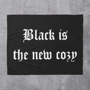 Schwarz ist das neue gemütliche Halloween Fleecedecke