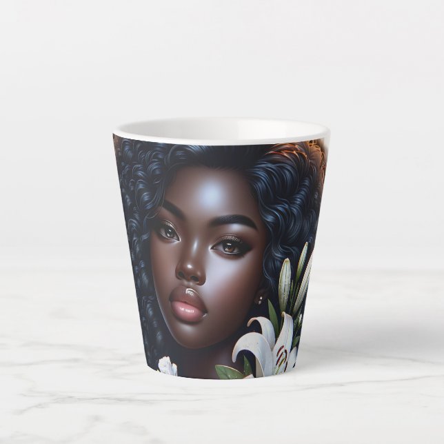 Schwarz ist ein schöner Teacup Milchtasse (Vorderseite)