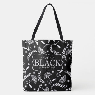 Schwarz ist genug Schwarz/Weiß-reversible Tasche