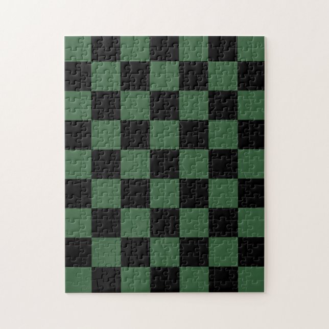 Schwarz-Jäger-Grün-Muster (Vertikal)