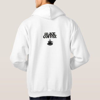 Schwarz Kaffee Kapuzenpullover Hoodie