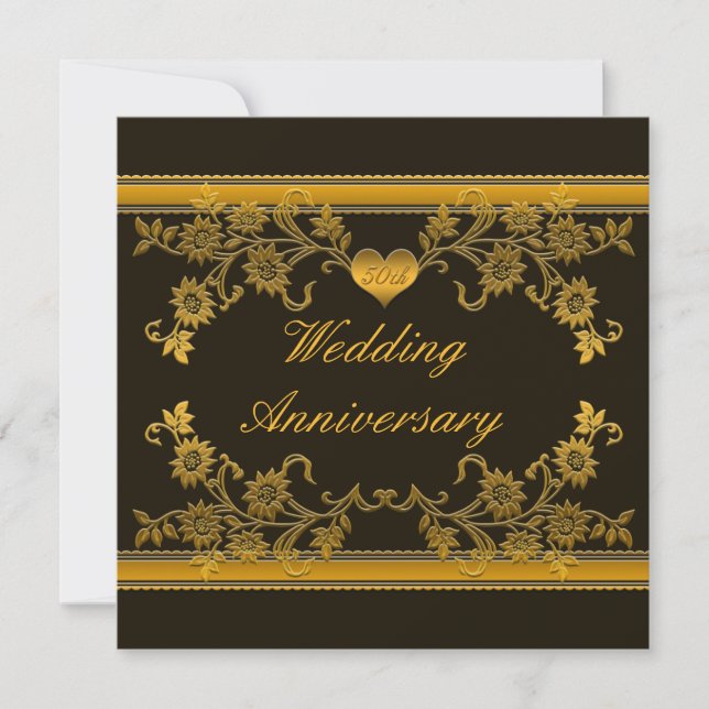 Schwarz, Kupferflora 50 Jahre Einladung (Vorderseite)