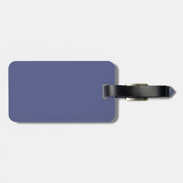 Schwarz-Land-Blue-Gepäckmarke Gepäckanhänger (Rückseite horizontal)