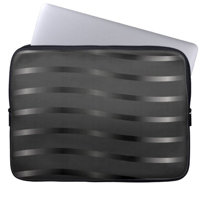 Schwarz Laptopschutzhülle (Vorderseite)