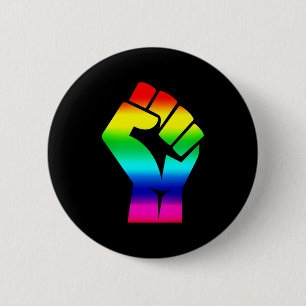 Schwarz Lebt Materie Symbol Antirassismus LGBTQ Ra Button