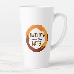 Schwarz lebt mehr als wichtig milchtasse