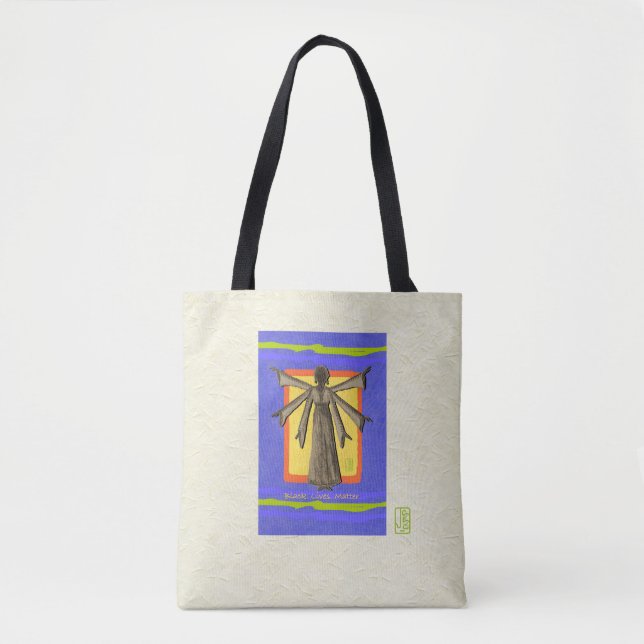 Schwarz. Lebt. Wichtig. All-Over-Print-Tasche Tasche (Vorderseite)