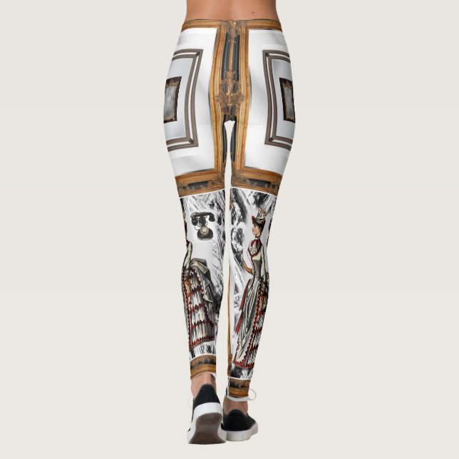 Schwarz-Leggings-Teenager Leggings (Rückseite)