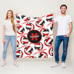 Schwarz-Leichtathletik-Zimmer-Dekoration I Liebe V Fleecedecke