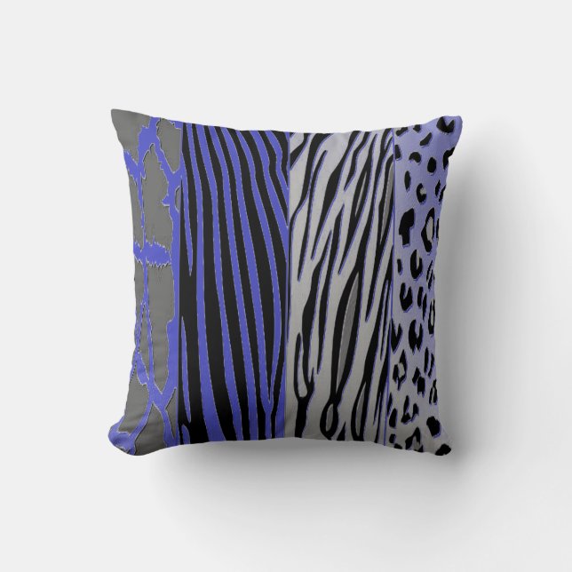 Schwarz-lila Kissen (Vorderseite)