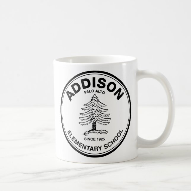Schwarz-Logo Addison Tasse (Rechts)