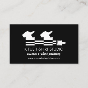 Schwarz-Logo-Wärmeübertragungsfolie-Shirt Visitenkarte