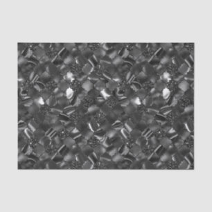Schwarz-Marokkanisches Quatrefolienmuster Seidenpapier