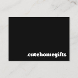 Schwarz Minimal Modernes Elegantes Visitenkarte