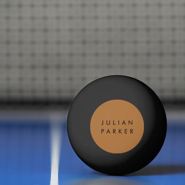 Schwarz-Minimalbraun Tischtennisball (Netto)