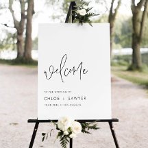 Schwarz-Minimalistisch-Handschrift-Hochzeit
