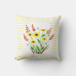 Schwarz-Mit Augen Susan Blume Square Kissen