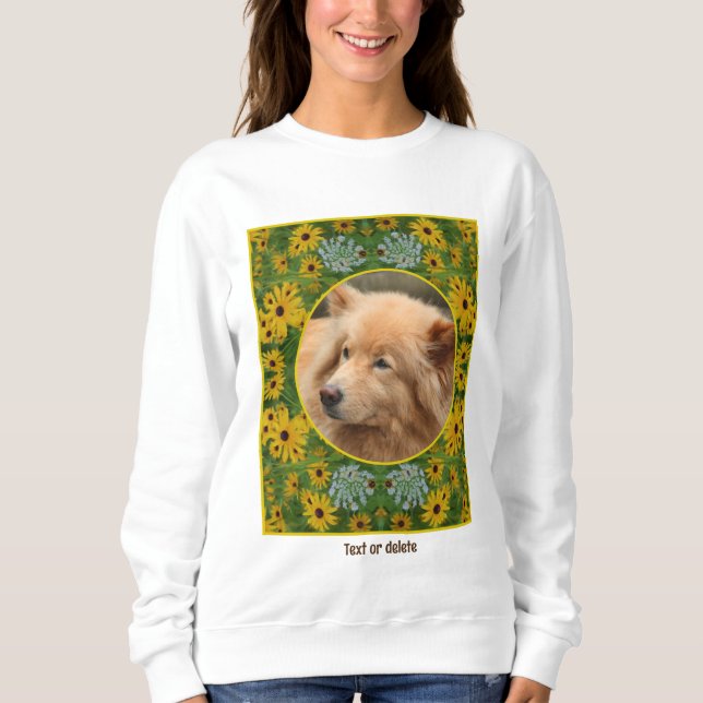 Schwarz Mit Augen Susan Daisy Malerei hinzufügen S Sweatshirt (Vorderseite)