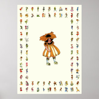Schwarz-Mit Augen Susan Poster