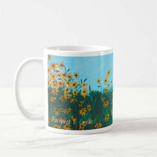 Schwarz-Mit Augen Susans-Feld durch Bauernmalerei Kaffeetasse