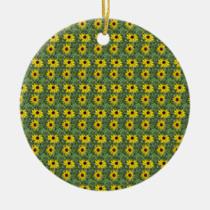 Schwarz-mit Augen Susans-Ornament Keramik Ornament