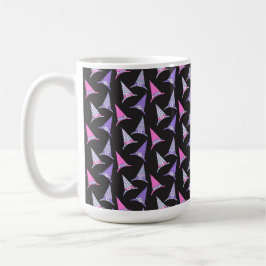 SCHWARZ MIT PINK UND LILA HALLOWEEN HATTEN KAFFEETASSE