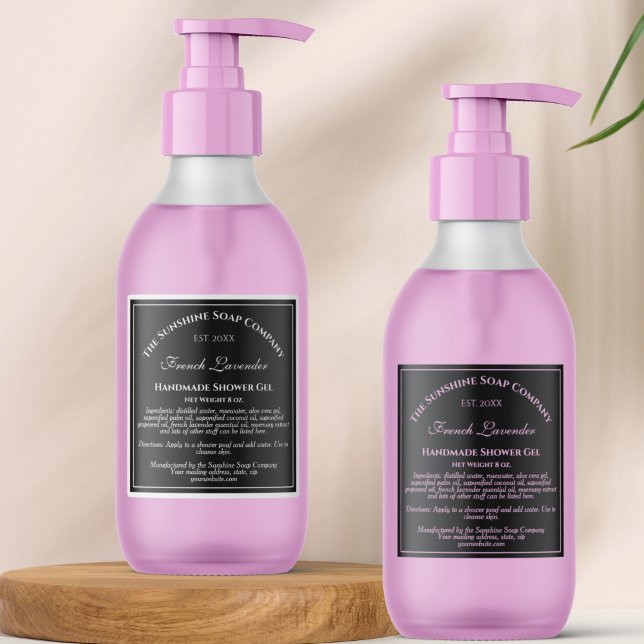 Schwarz mit weißem Text, Kosmetikmarke 2,5" x 2,5" Aufkleber (Von Creator hochgeladen)