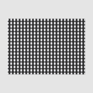 Schwarz mit weißen Octagons Geometrisch Nahtlos Seidenpapier