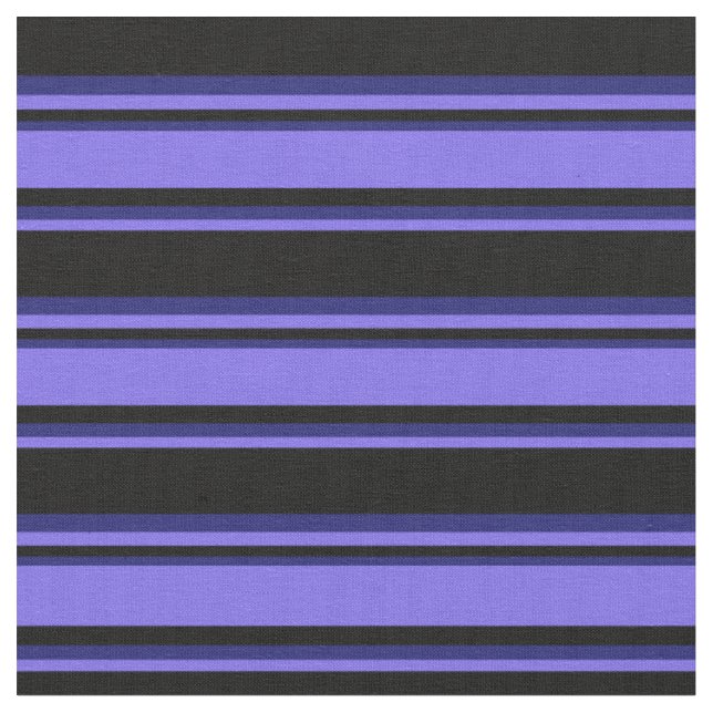 Schwarz, Mittelblau und Mitternachtsblau farbig Stoff (Nahaufnahme)