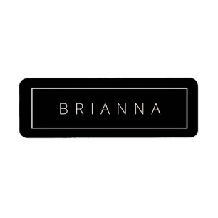 Schwarz-Modern-Minimal-White-Business-Label