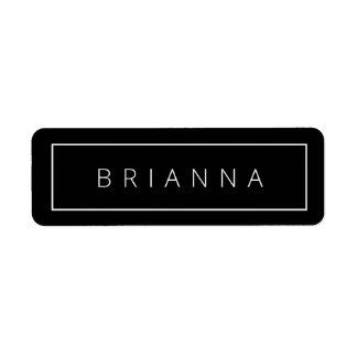 Schwarz-Modern-Minimal-White-Business-Label