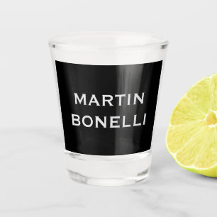 Schwarz Modern Schlicht Minimalistisch Schnapsglas