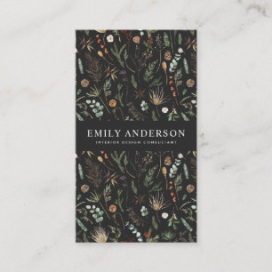 Schwarz, modern und elegant visitenkarte