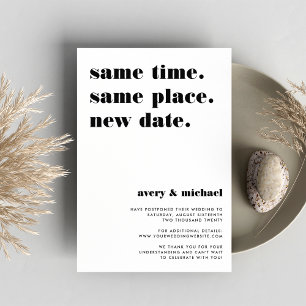 Schwarz Moderne Hochzeitserklärung Save The Date