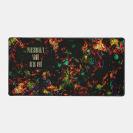 Schwarz Modernes Abstraktes Marmor farbenfrohe Neo Schreibtischunterlage