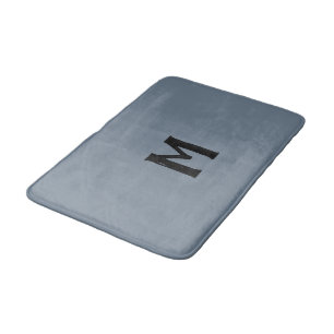 Schwarz-Monogramm Badematte